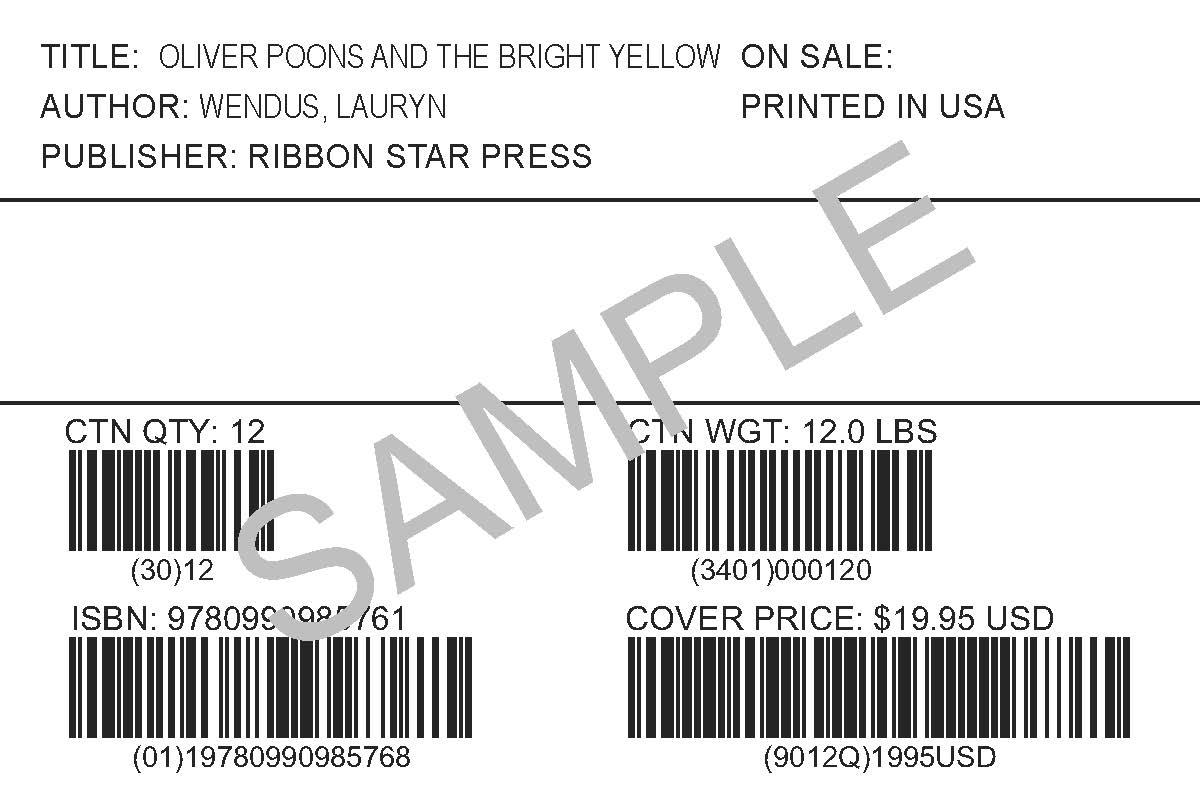 Sample Carton Product Label